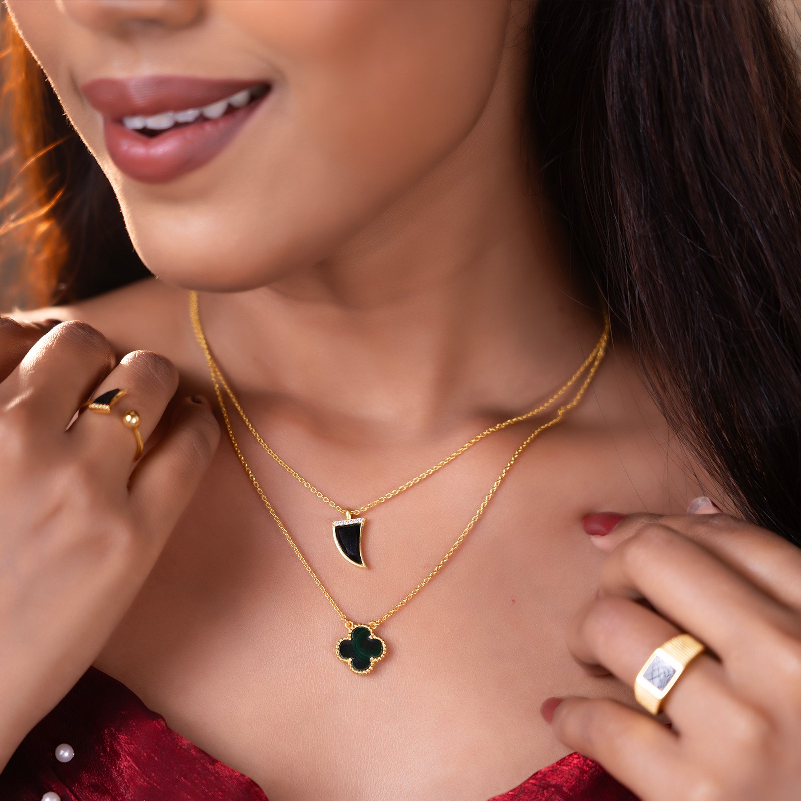 Obsidian Fang Necklace
